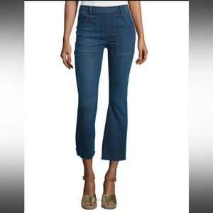 Frame DenimHigh Rise Le Flare de Francoise
Cropped Jeans Medium/dark Wash RawHem